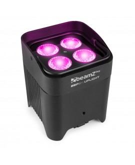 Beamz BBP54 Uplight IP65 4x12W 6in1 Libat Battery Lights