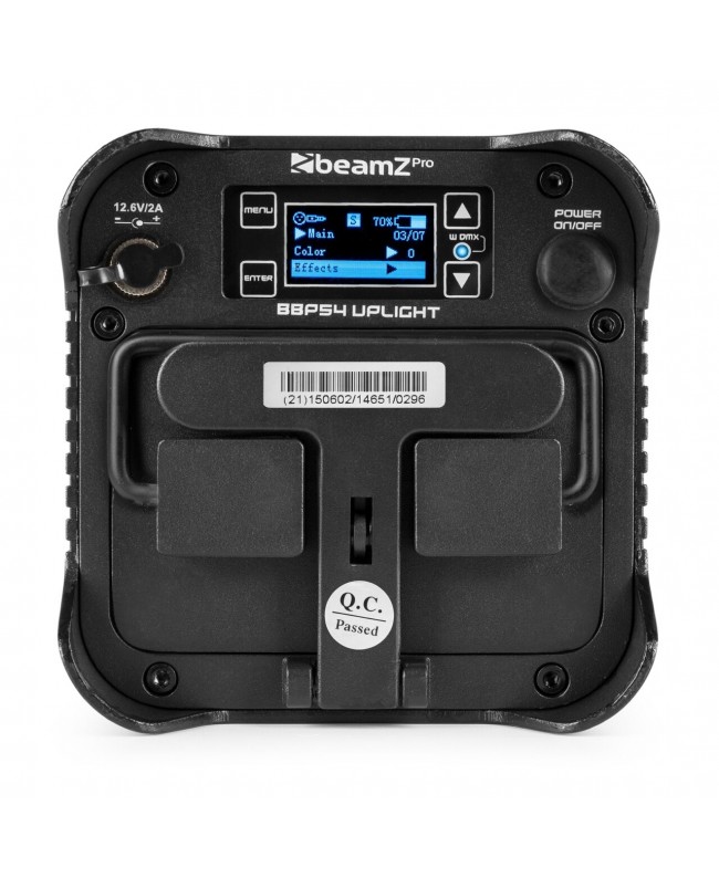 Beamz BBP54 Uplight IP65 4x12W 6in1 Libat Batteriebetriebene Leuchten