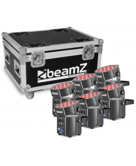 Beamz BBP60 Uplight Set 6pc.9x12W 6in1 FC Battery Lights