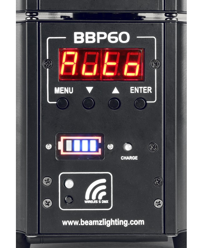 Beamz BBP60 Uplight Set 6pc.9x12W 6in1 FC Battery Lights