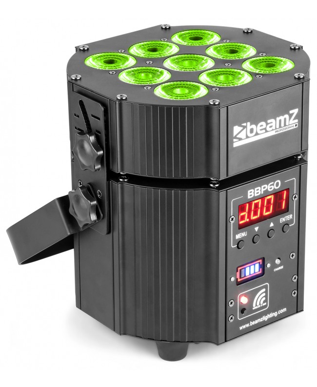 Beamz BBP60 Uplight Set 6pc.9x12W 6in1 FC Battery Lights