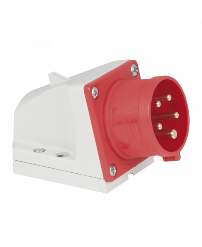 PCE CEE 16 A/400 V 5P Wallmount - male CEE Cable Connectors