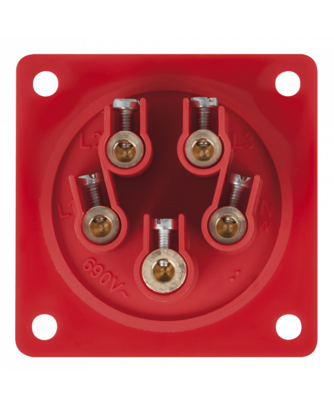 PCE CEE 32 A/400 V 5-pin Socket male CEE Cable Connectors