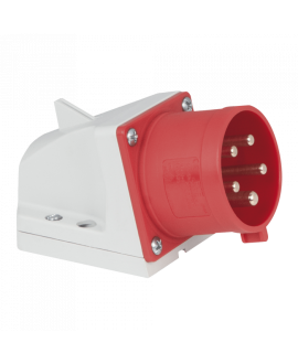 PCE CEE 32 A/400 V 5P Wallmount - male CEE Cable Connectors