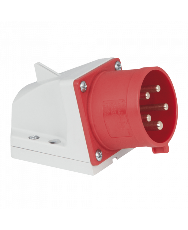 PCE CEE 32 A/400 V 5P Wallmount - male CEE Cable Connectors