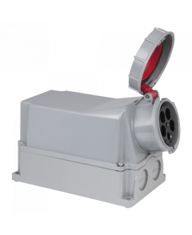 PCE CEE 125 A/400 V 5P Wallmount - female CEE Cable Connectors