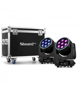 BeamZ MHL760 with flightcase Teste mobili Wash