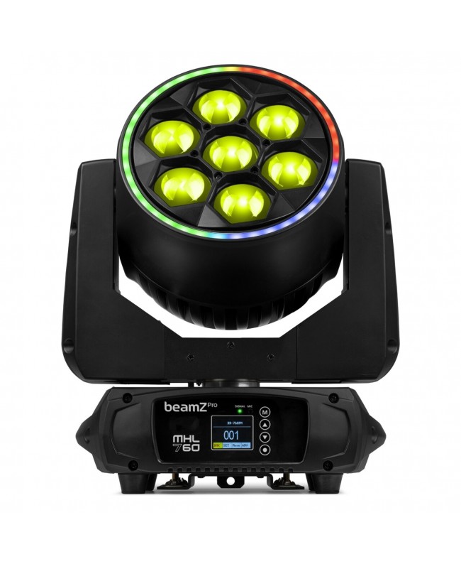 BeamZ MHL760 with flightcase Teste mobili Wash