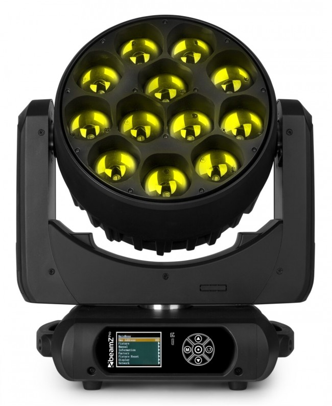 BeamZ MHL1240 with flightcase Teste mobili Wash