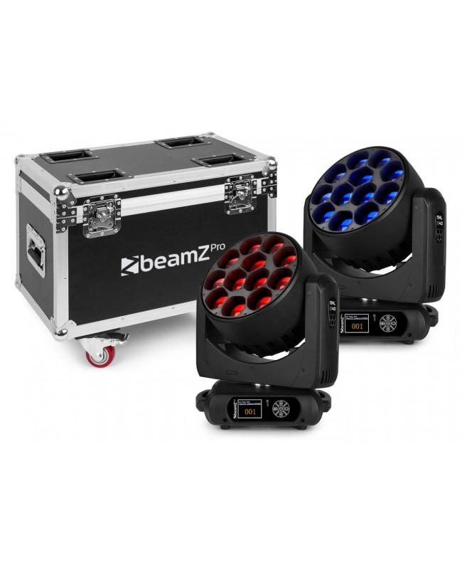 BeamZ MHL1240 with flightcase Teste mobili Wash