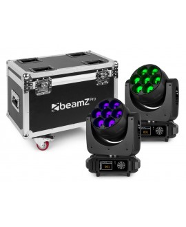 BeamZ MHL740 with flightcase Teste mobili Wash