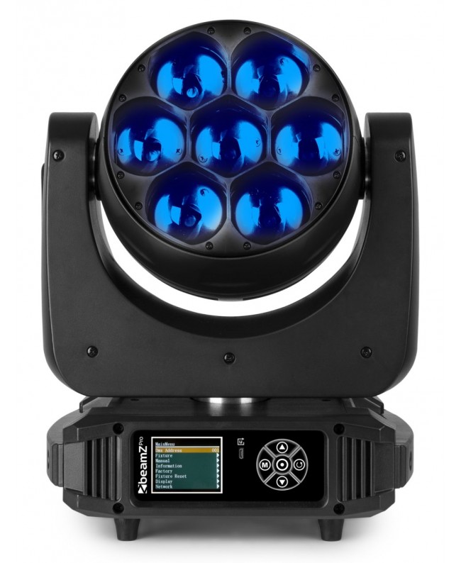BeamZ MHL740 with flightcase Movinglights Wash