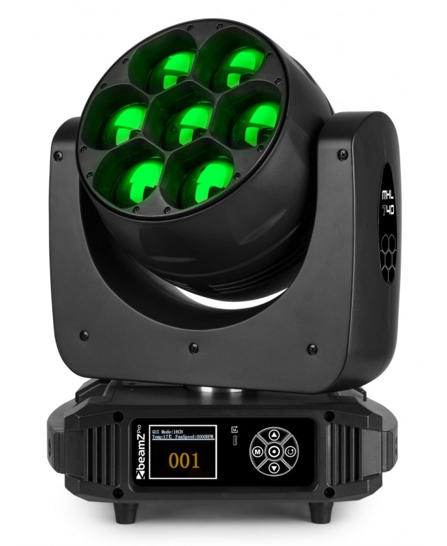 BeamZ MHL740 with flightcase Movinglights Wash