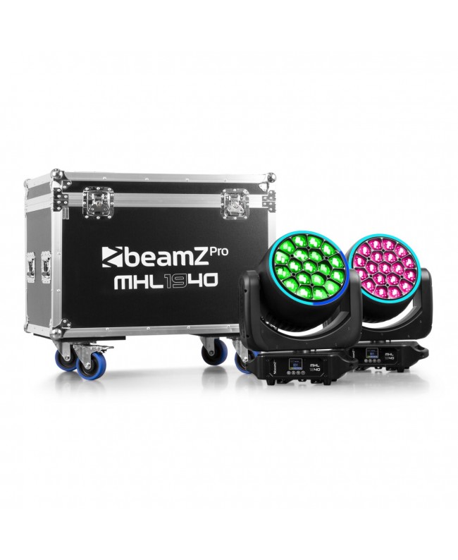 BeamZ MHL1940 LED with flightcase Teste mobili Wash