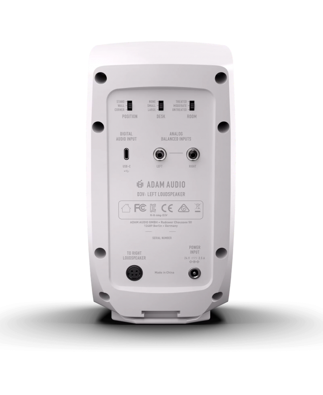 ADAM AUDIO D3V White Monitor attivi Nearfield