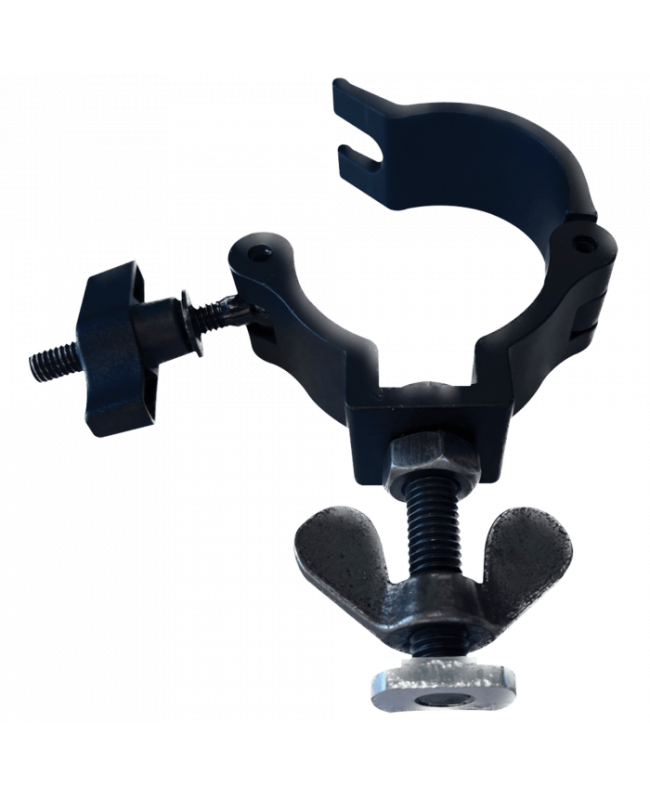 Wentex Eurotrack Halfcoupler mit schwarzer Schraube M10x3 5 und Gleitmutter Eurotrack