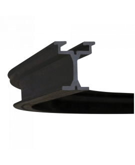 Wentex Eurotrack - Curve 90° 0.5 m - nero Eurotrack