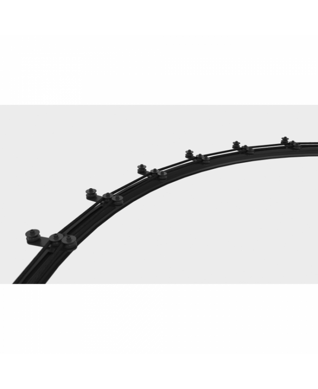 Wentex Rope Guide - 3 ruote, nero Eurotrack