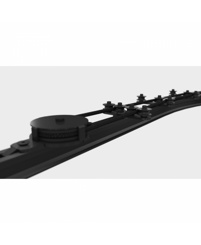 Wentex Rope Guide - 4 ruote, nero Eurotrack