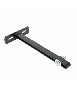 Wentex Eurotrack Braccio a muro 300 mm, nero Eurotrack