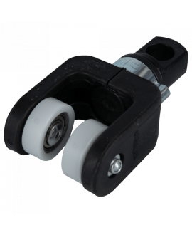 Wentex Eurotrack - rotelle - 2 ruote, nero Eurotrack