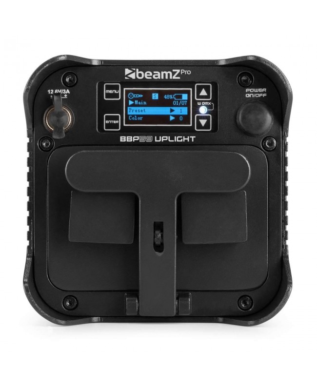 Beamz BBP59 Battery Uplight Par 9x 12W Outdoor Fari LED a batteria