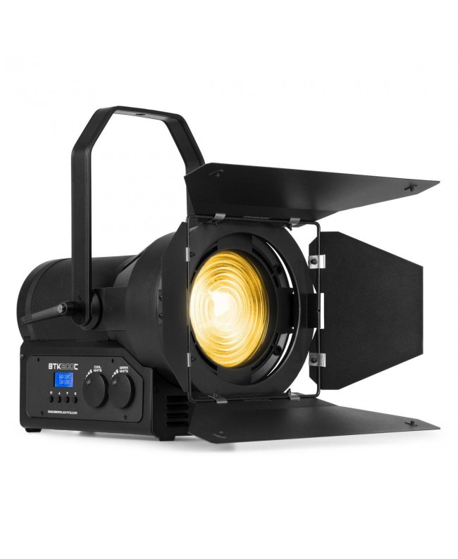 Beamz BTK200C Fresnel 200W CW/WW manual zoom Fari Fresnel