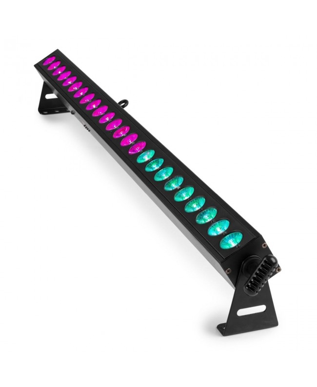 Beamz BBB243 LED BAR 24x3W RGB WDMX Batt Batteriebetriebene Leuchten