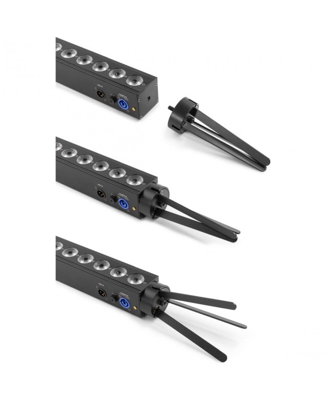Beamz BBB243 LED BAR 24x3W RGB WDMX Batt Batteriebetriebene Leuchten