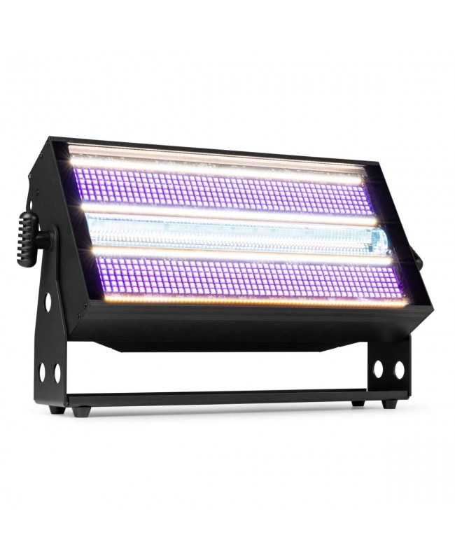 Beamz BS1200 Stroboscope Combi CW+RGB Stroboskope