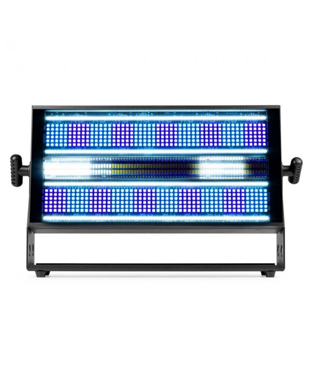 Beamz BS1200 Stroboscope Combi CW+RGB Stroboskope
