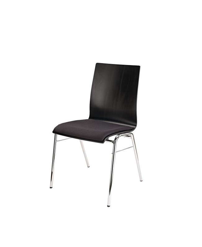 K&M 13415 Stapelbarer Stuhl Schwarz Hocker