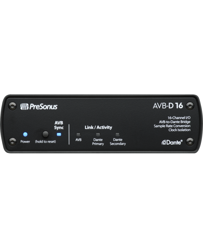 PreSonus AVB-D16 16x16 AVB-to-Dante Bridge Network audio interfaces