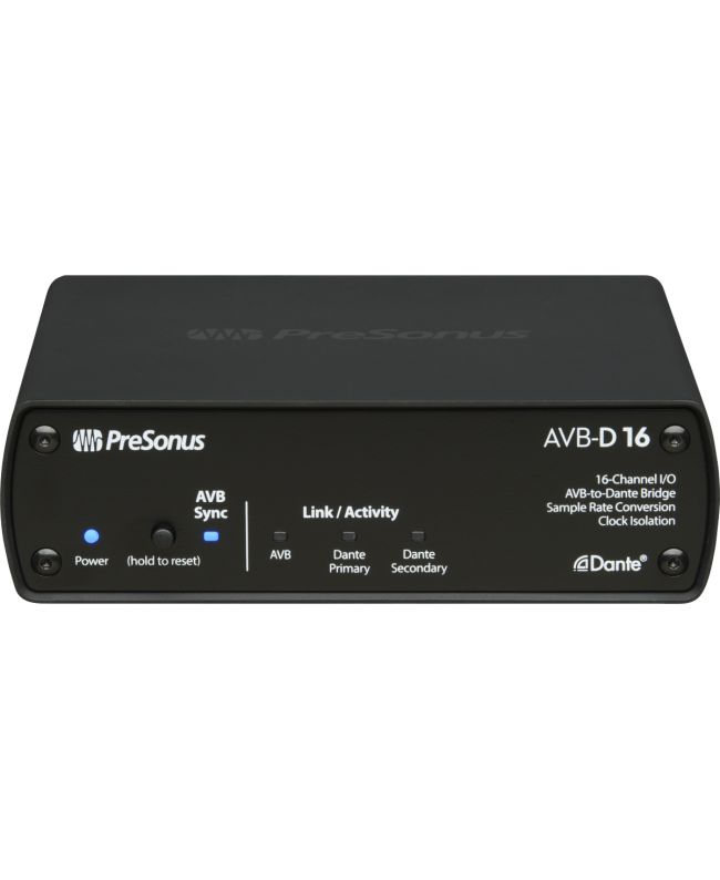 PreSonus AVB-D16 16x16 AVB-to-Dante Bridge Interfacce audio di rete