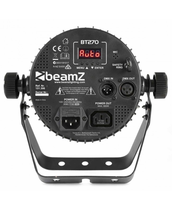 Beamz BT270 Flat Par 7x6W 4in1 DMX IRC LED PAR