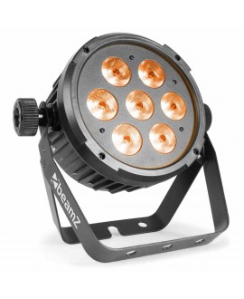 Beamz BT280 Flat Par 7x10W 6in1 DMX IRC PAR LED