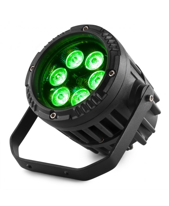 Beamz BWA63 LED AluPAR IP65 6x3W RGB IRC LED PAR