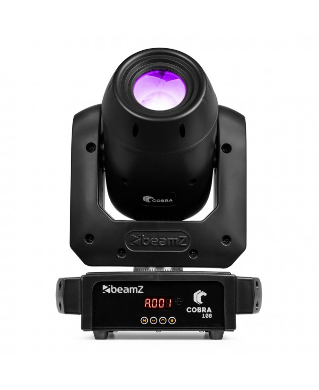 Beamz Cobra 100 LED Spot Moving Head with Prism Teste mobili Spot