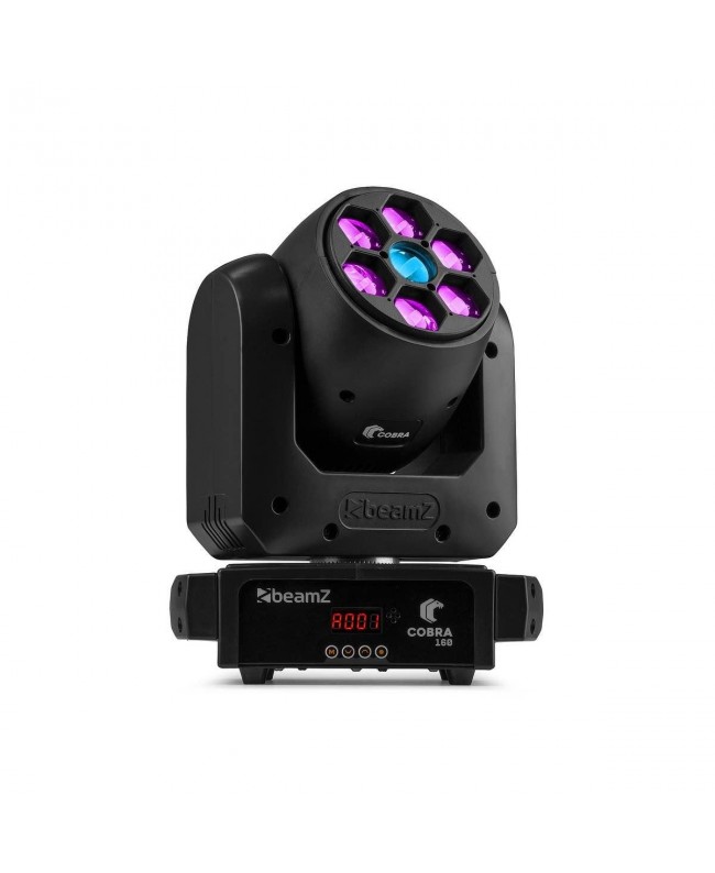 Beamz COBRA 160 Spot100W+Be-Eye Teste mobili Wash