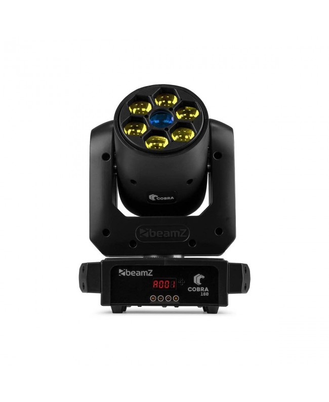 Beamz COBRA 160 Spot100W+Be-Eye Teste mobili Wash