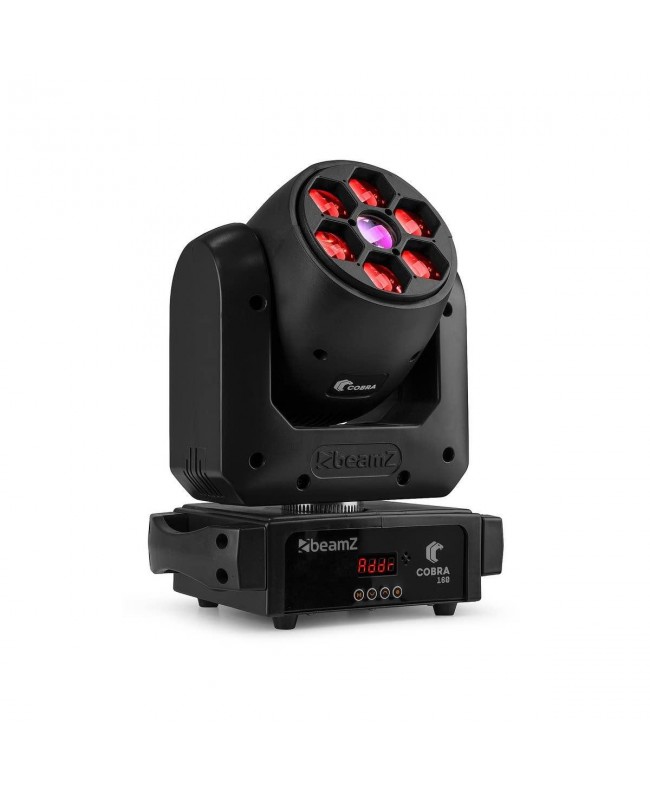 Beamz COBRA 160 Spot100W+Be-Eye Teste mobili Wash