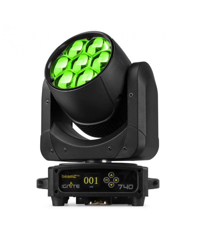 Beamz IGNITE740 Wash 7x40W Zoom Pix.cntr. Teste mobili Wash