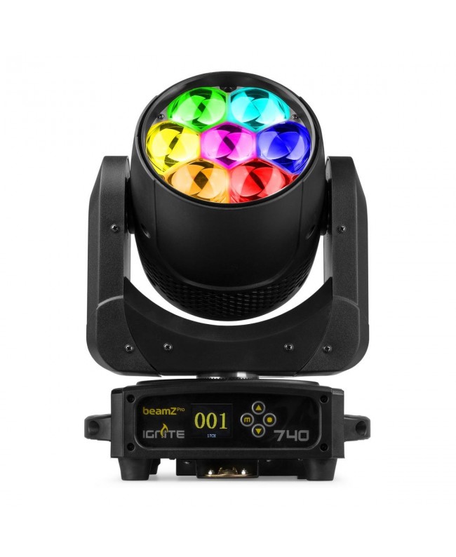 Beamz IGNITE740 Wash 7x40W Zoom Pix.cntr. Movinglights Wash