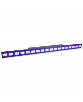 Beamz LCB48UV LED BAR 18x3W UV DMX IRC 1m Barre LED