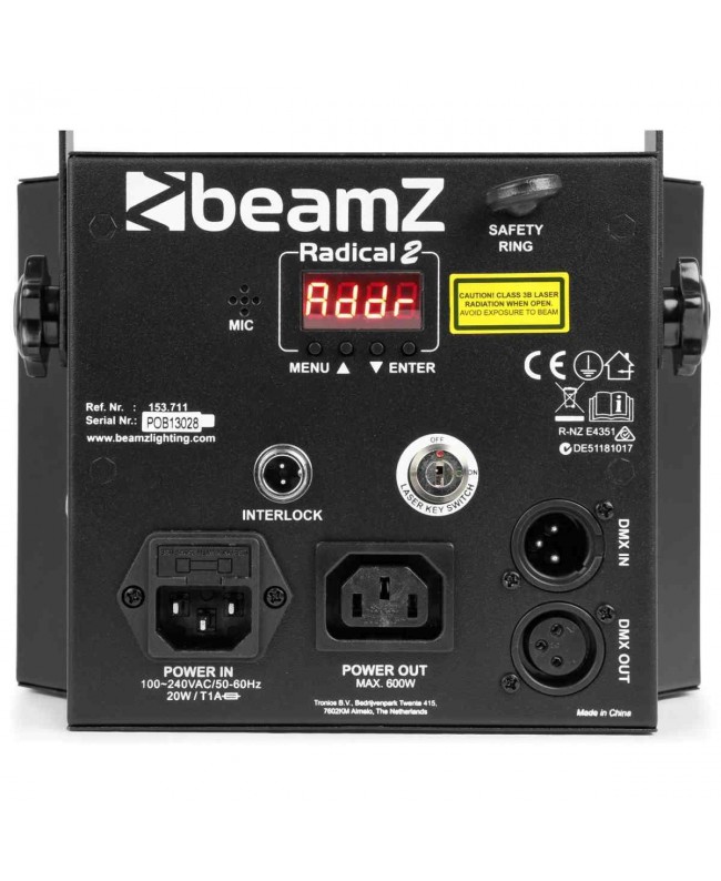 Beamz LED Radical II 4x3W RGBW, strobe LED Effekte