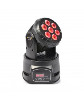Beamz MHL74 Wash 7x10W QUAD 12chDMX Teste mobili Wash