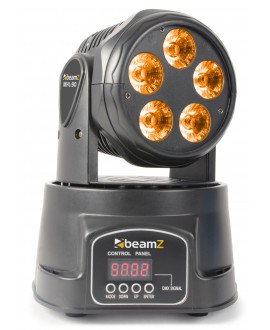 Beamz MHL90 Wash 5 x 18W RGBAW-UV 6 in 1 Teste mobili Wash