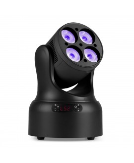 Beamz NOVA420-BK MH Wash 4x20W RGBW Teste mobili Wash