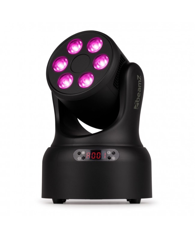 Beamz NOVA68-BK MH Wash 6x8W RGBW Movinglights Wash