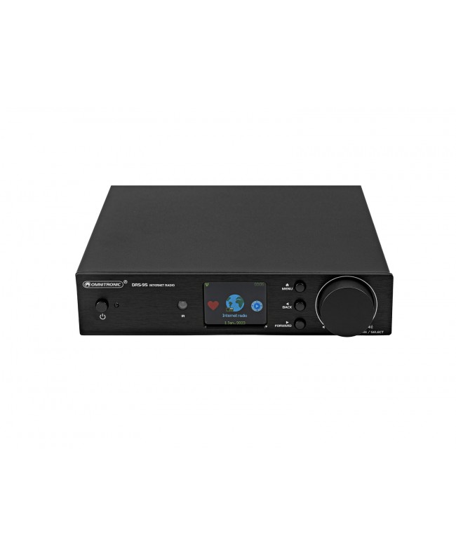 OMNITRONIC DRS-95 Internet Radio with DAB+ and Bluetooth Hi-Fi Mediaplayer
